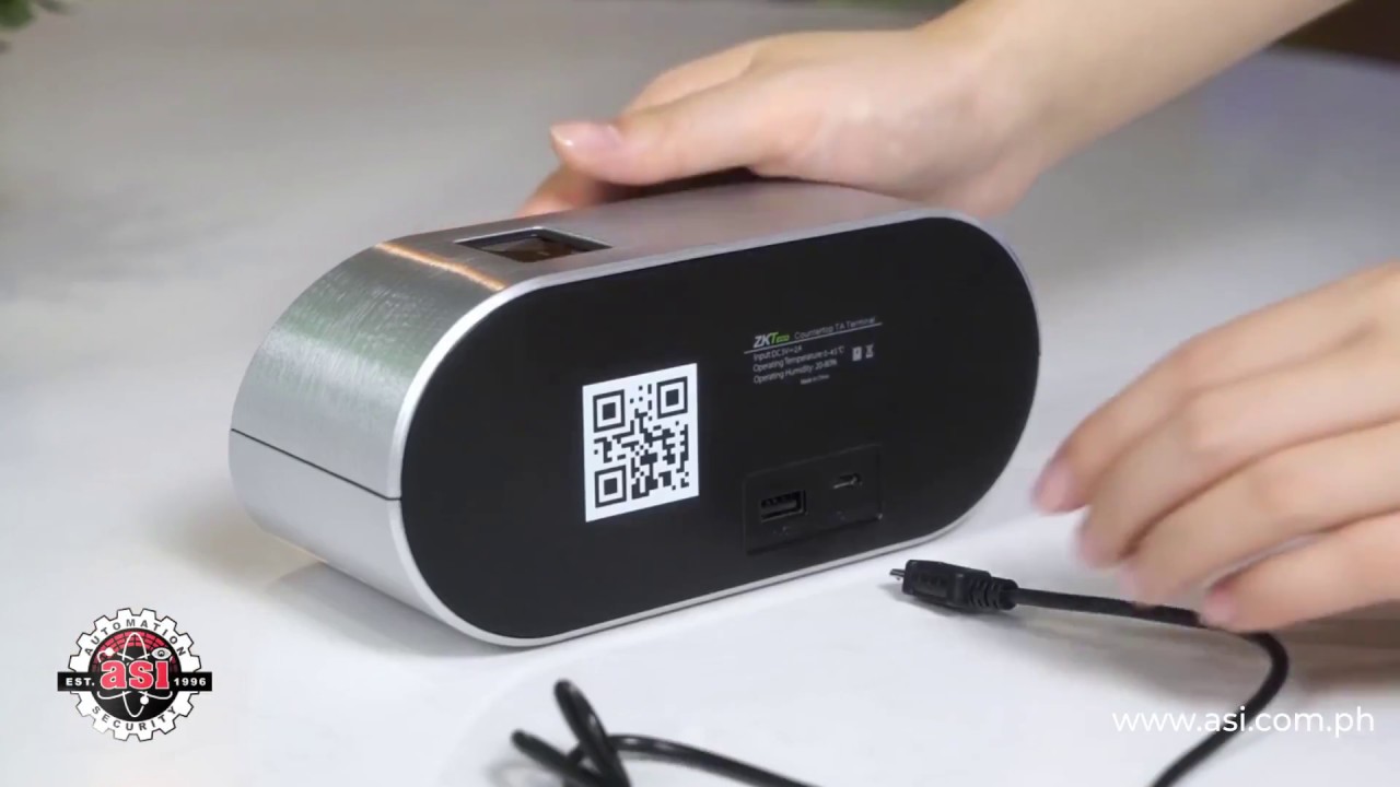 ZKTECO The Elegant Counter top Time  Attendance Terminal Unboxing Automation & Seecurity INC(ASI)