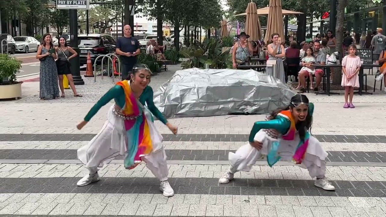 Ashi Dance Performance in Tampa Downtown 