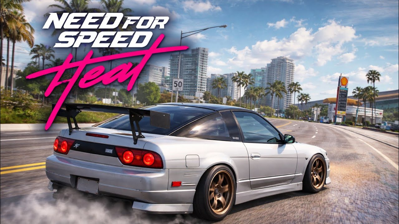 Custom Nissan Cruisin' in the Daylight | 5 Mins of NFS Heat PC Gameplay