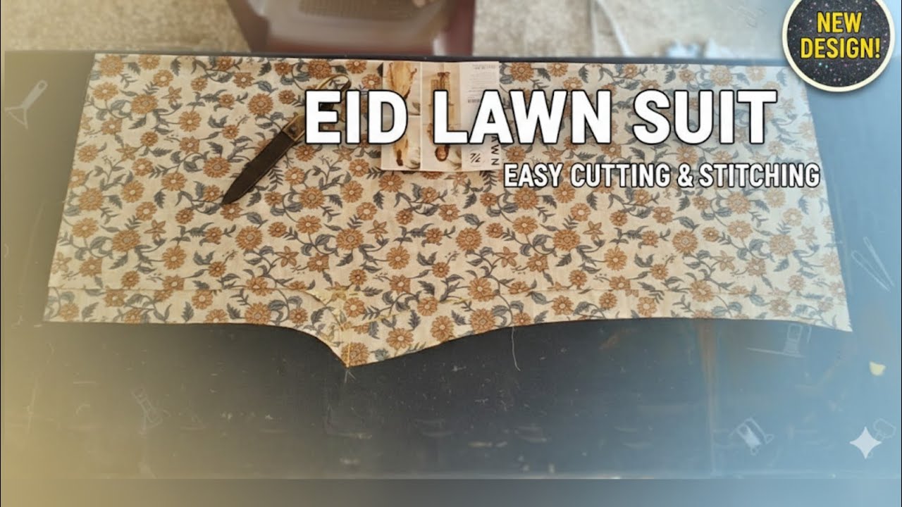 Ghar baithe Eid suit silai karein | Simple & Easy Lawn Suit Design for Beginners