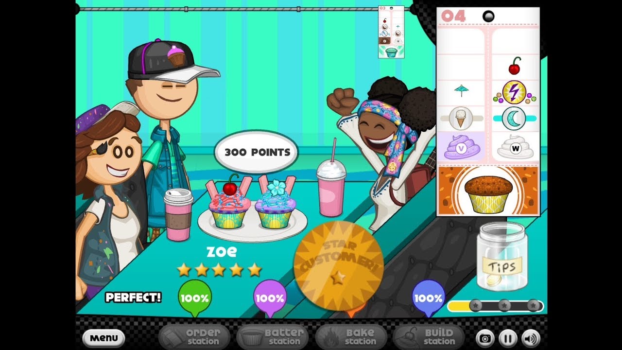 Papa's Cupcakeria HD - Summer Luau