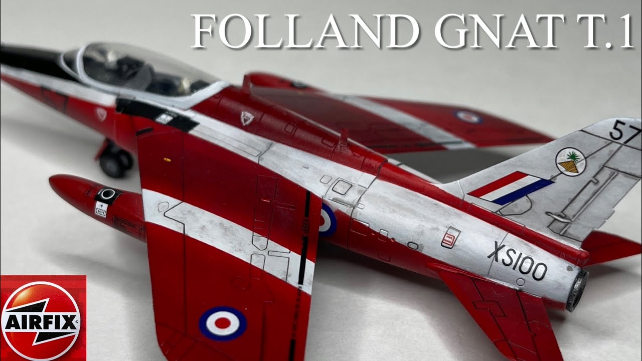 Airfix 1/72 Folland GNAT T.1 Scale Model Aircraft kit full build.