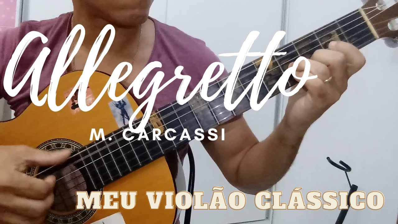 Allegretto, Matteo Carcassi, Livro Iniciação ao Violão, Vol. I Pág. 54 (por Antonio L S Neto)