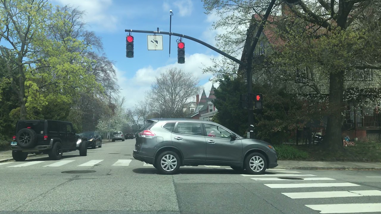 Afternoon drive around Providence, Rhode Island