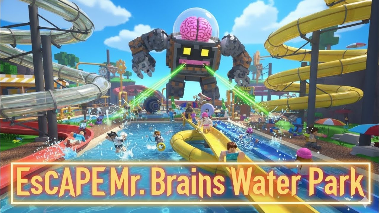 CAN I ESCAPE THE MR.BRAINS WATER PARK!
