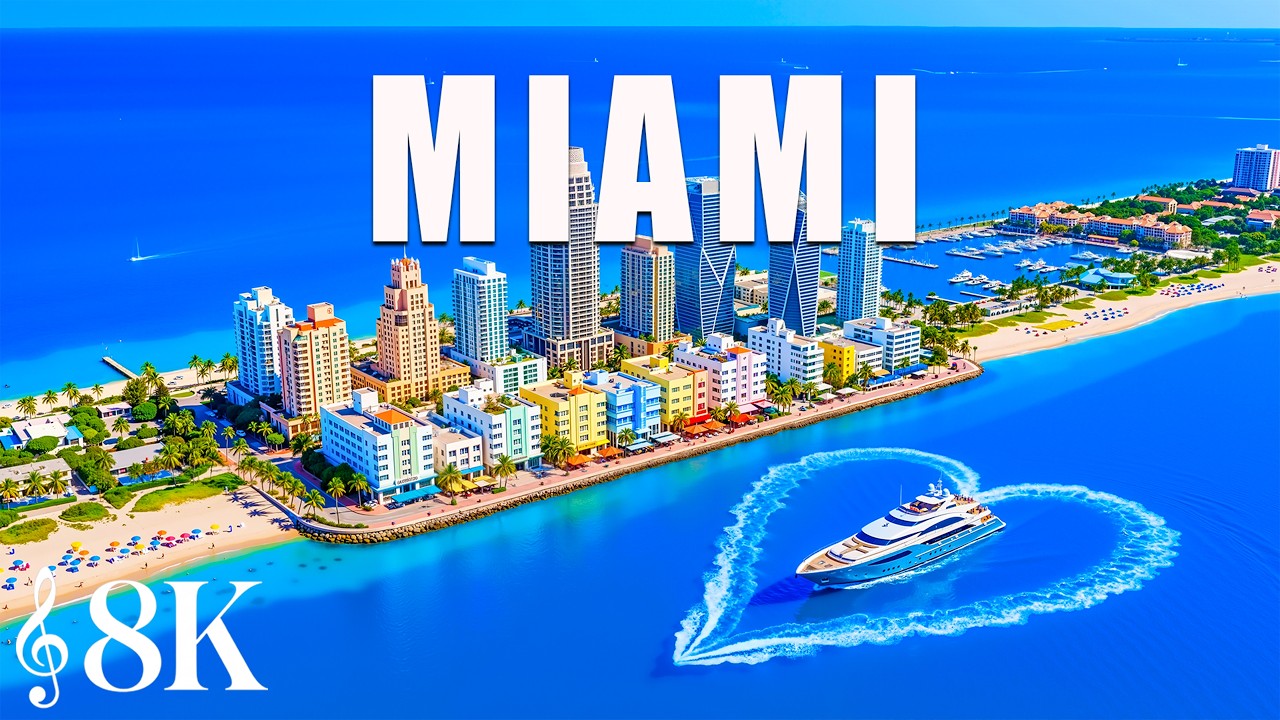 Miami 8K 🇺🇸 | Colorful Wynwood Art, Vibrant Little Havana & South Beach Oceanfront