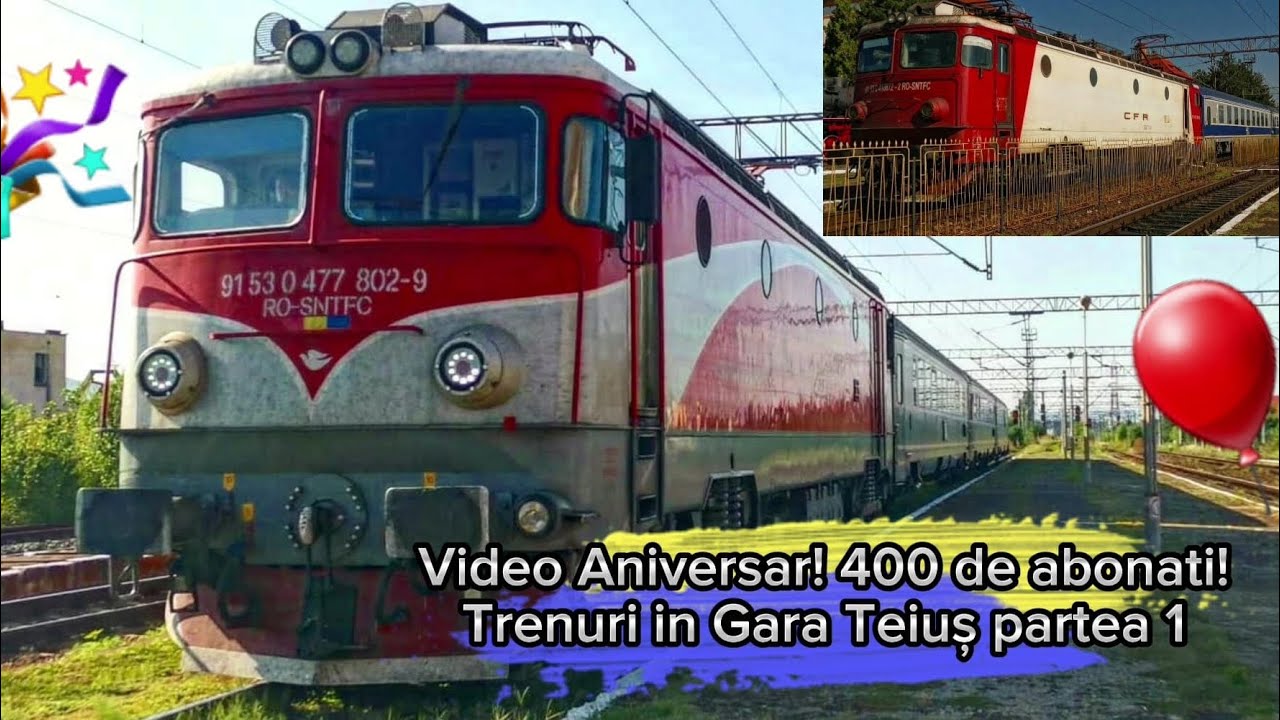 Video Aniversar! 400 de Abonați! Trenuri &icirc;n Gara Teius/Special Video! Trains in Teius Station(Part1)