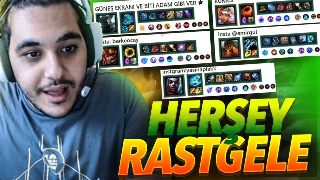 3 CHALLENGE 1 ARADA !! RASTGELE ŞAMPİYON + SPELLS + İTEM CHALLENGE !!