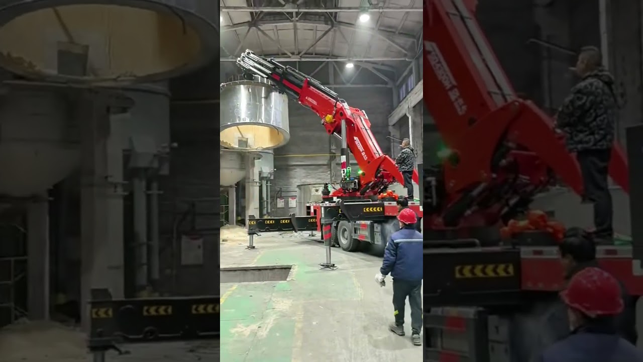 SQ Crane Powering Through to Install Heavy Industrial Equipment