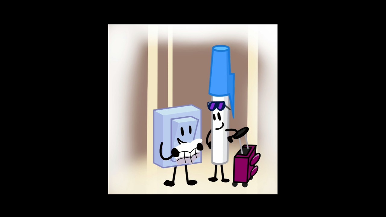 Pen And Liy Goes To The Beach (Penliy) [BFDI Art]