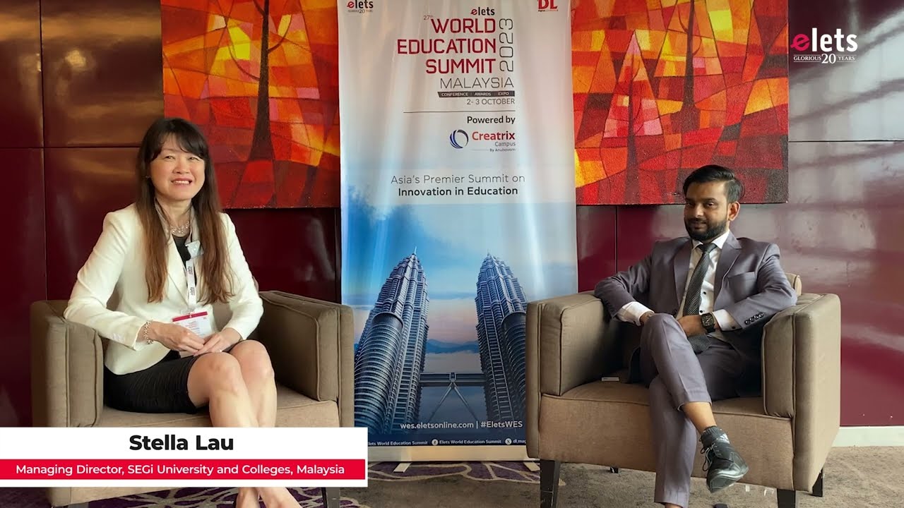 Stella Lau, Managing Director, SEGi University and Colleges at the 27th Elets World Education Summit