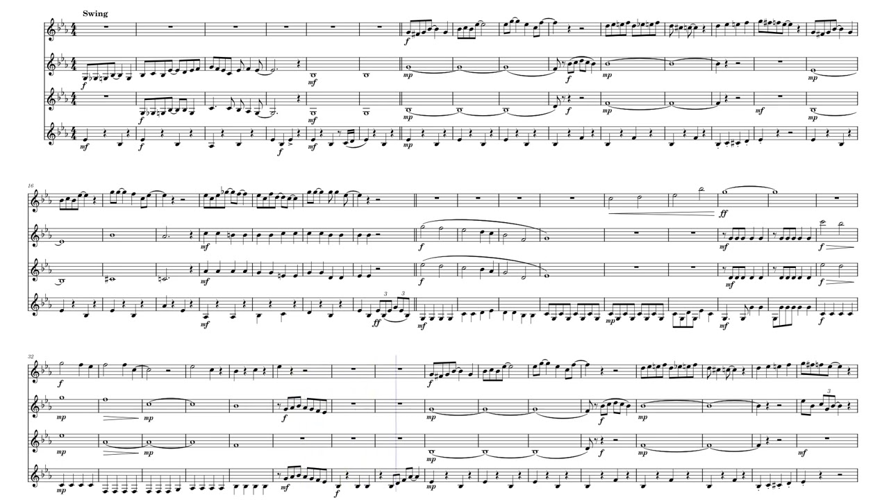 When I’m Sixty-Four (The Beatles) – Clarinet Quartet Sheet Music