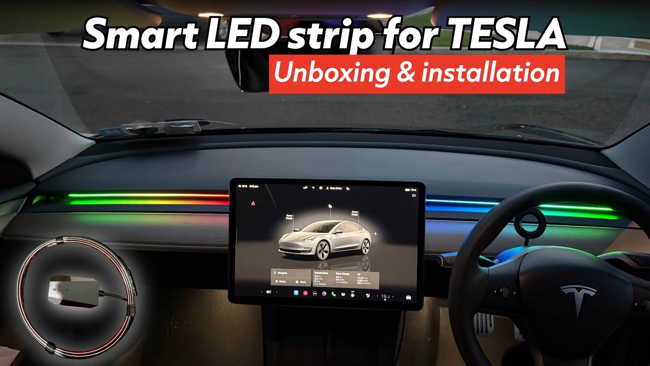 Умная световая лента Tesla S3XY | Распаковка и установка