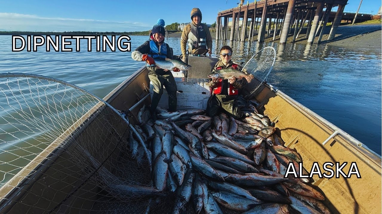 Fishing for Alaskan Salmon - Kenai River!