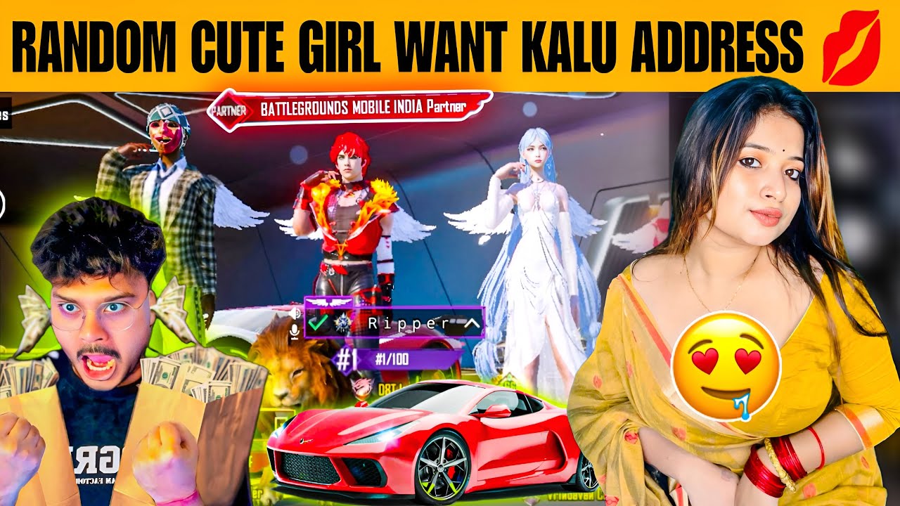 3 RANDOM RICH & PRO INDIAN GIRL🥰 CHALLENGE ME FOR 1v3 tdm | thor gaming noob prank👶🏻 | girl gamer😂