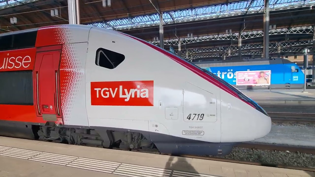 TGV Lyria Paris-Zürich-Paris. 9. Februar 2026 Railway Station Basel Switzerland.