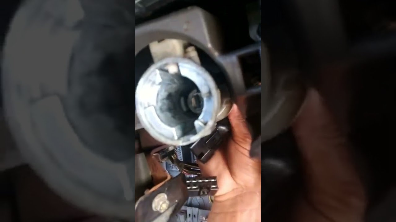 1994 toyota pickup ignition switch and cylinder removal ( works on 89 to 95)