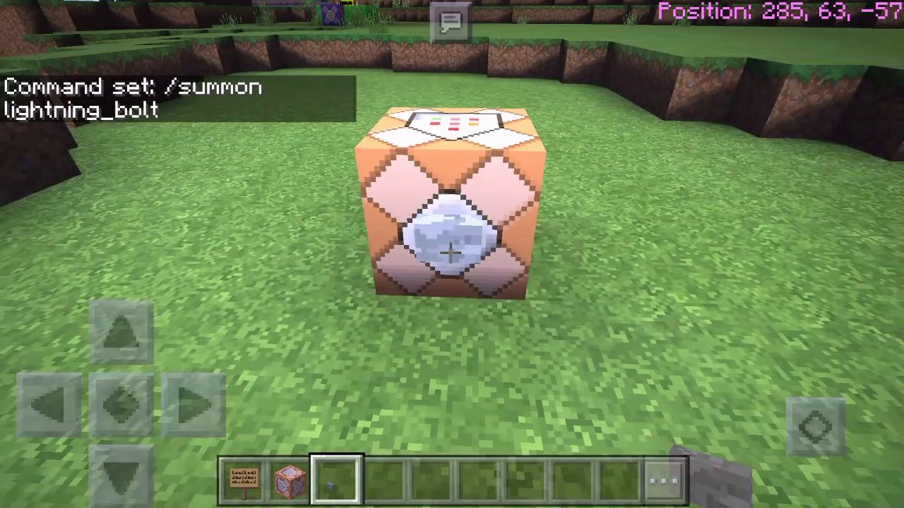 How to Summon a Lightning Bolt in Minecraft PE (MCPE)