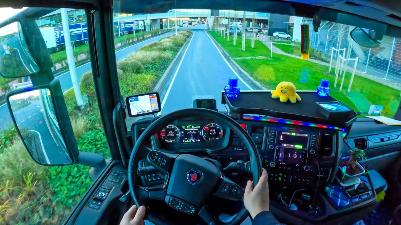 POV Truck Driving 🇳🇱 Scania R500 Honselersdijk Netherlands ASMR 4k New Gopro