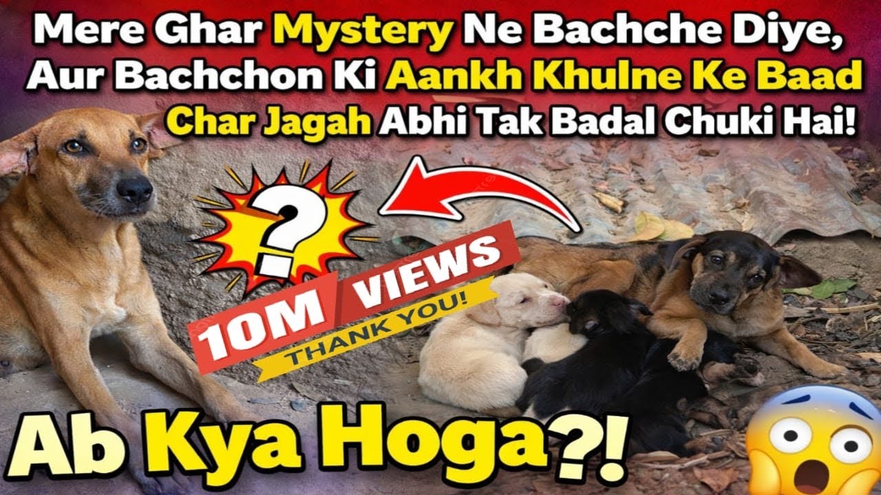 Street Dog Ne Mere Ghar Me Puppies Diye… Aankh Khulte Hi Unhe 4 Jagah Le Gayi! 😳 | dog lover ❤️