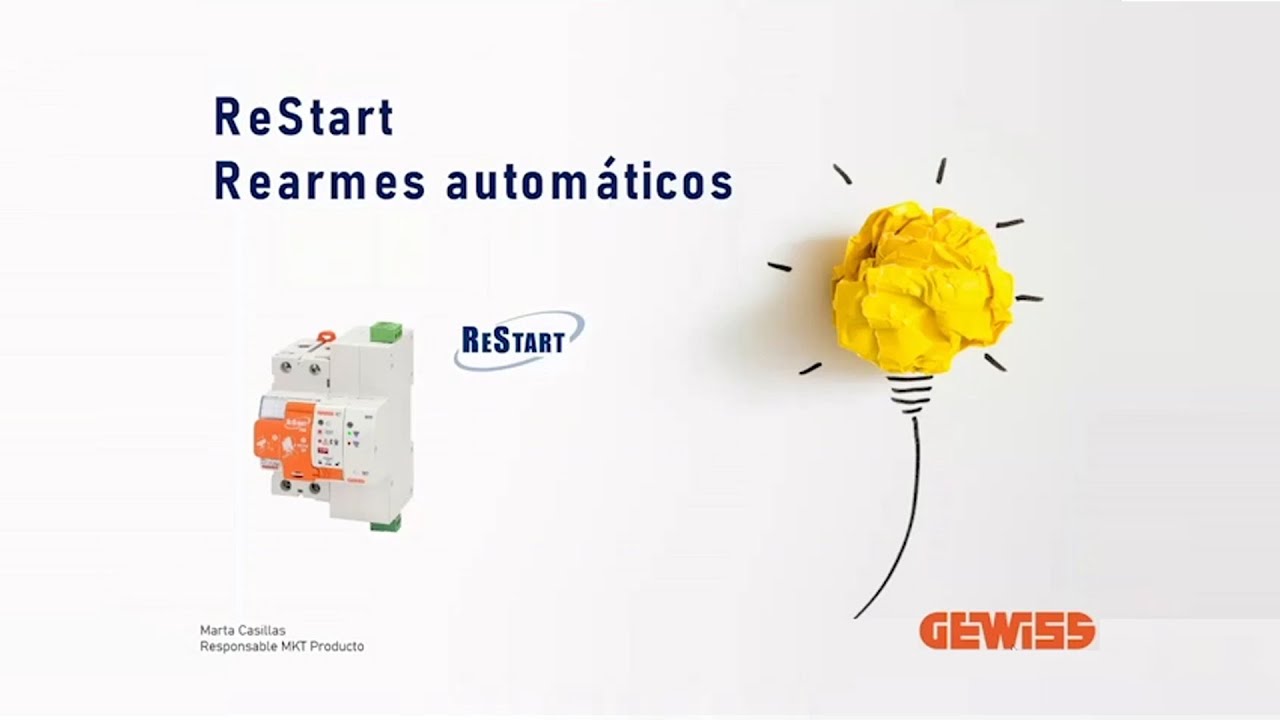 Novedades de la gama ReStart de GEWISS