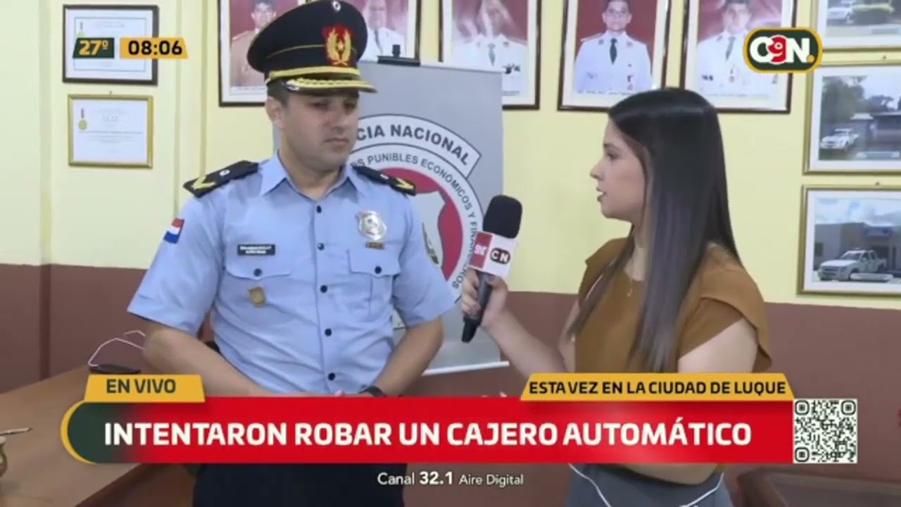 Intentan robar un cajero en la Municipalidad de Luque