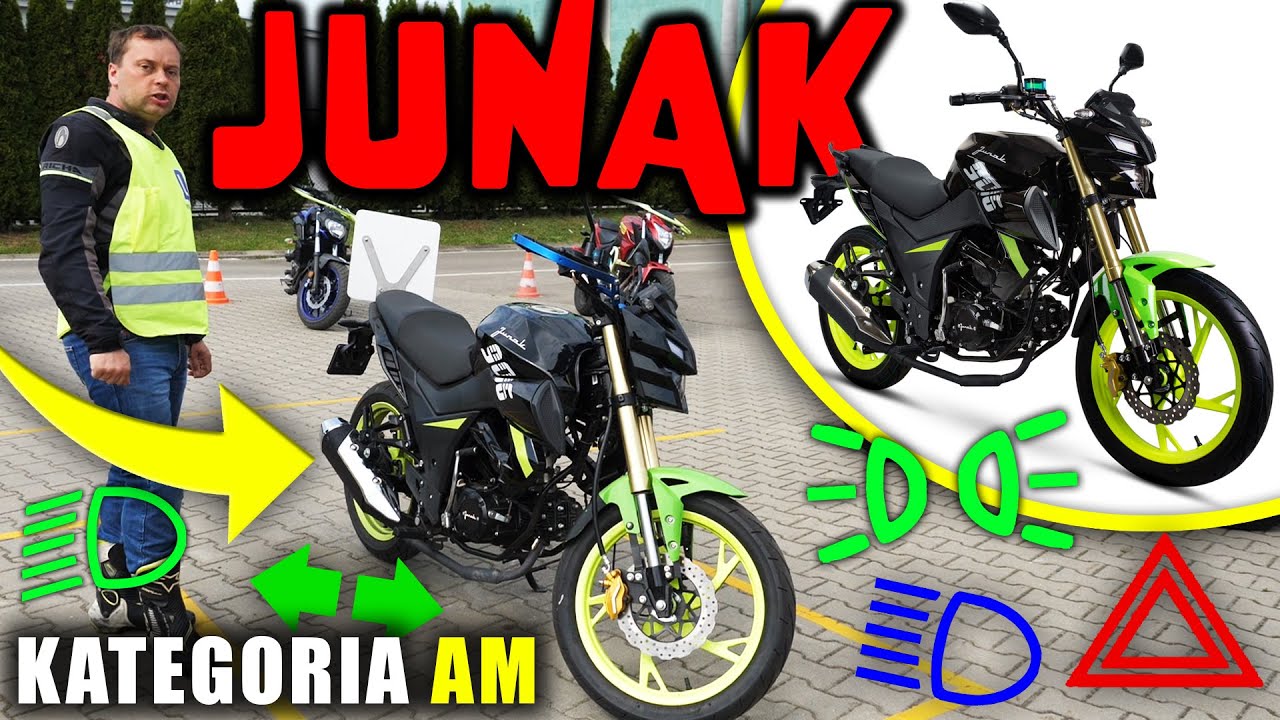 Kategoria AM Czynności kontrolno-obsługowe JUNAK - PIERWSZE PRAWO JAZDY od 14 lat || EGZAMIN WORD
