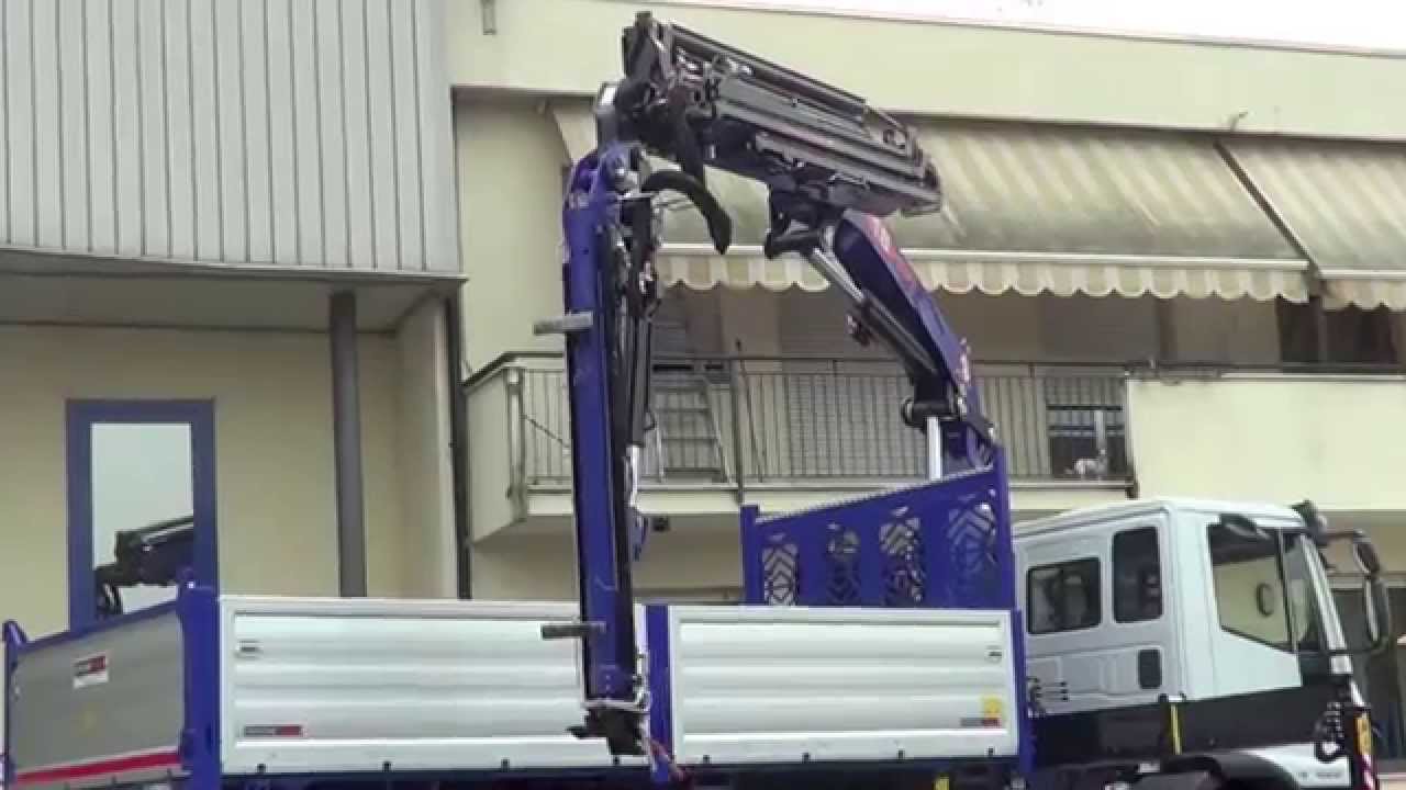 Iveco Eurocargo 2 assi - Cassone ribaltabile con gru Pm