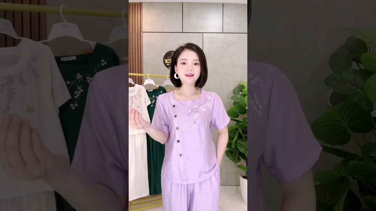 B402 – Bộ Đũi Tơ Thêu Hoa Thanh Lịch, Dễ Mặc Dễ Phối Giá 220K/Bộ –Mua 2 Bộ Fs –S50-2XL70 –0868662126