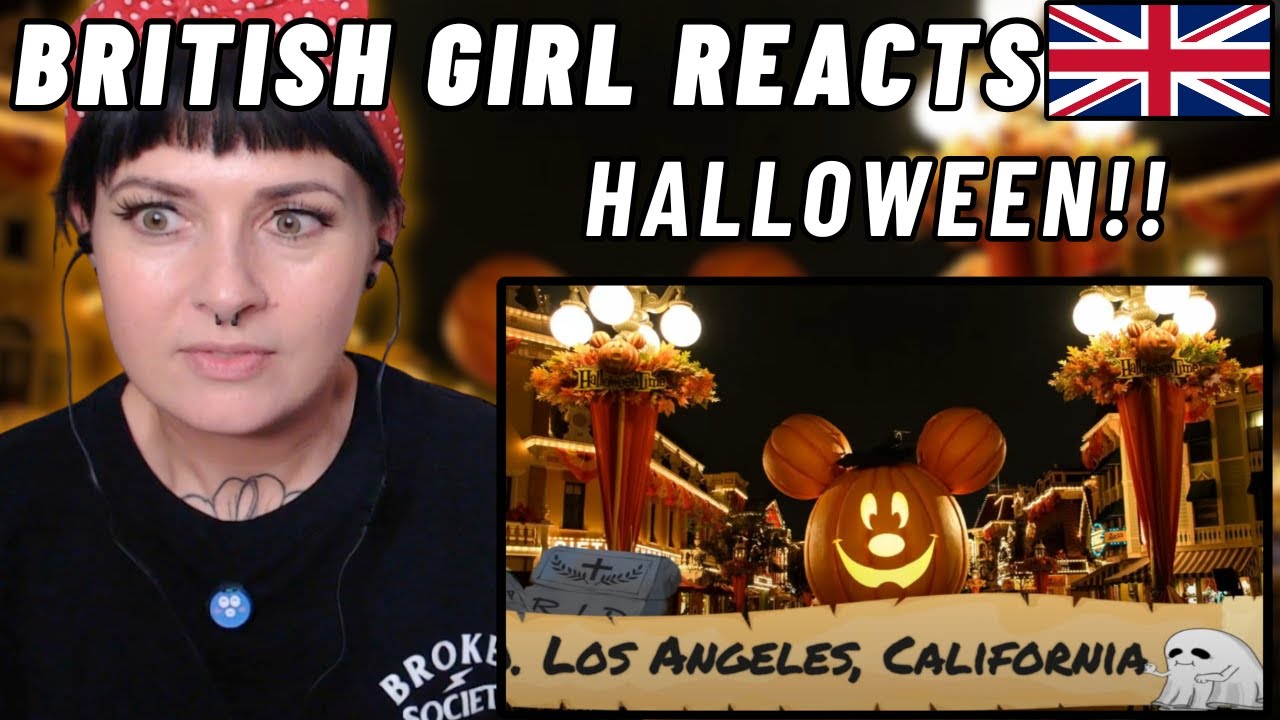 BRITISH Girl's FIRST TIME seeing Halloween in American Towns!!