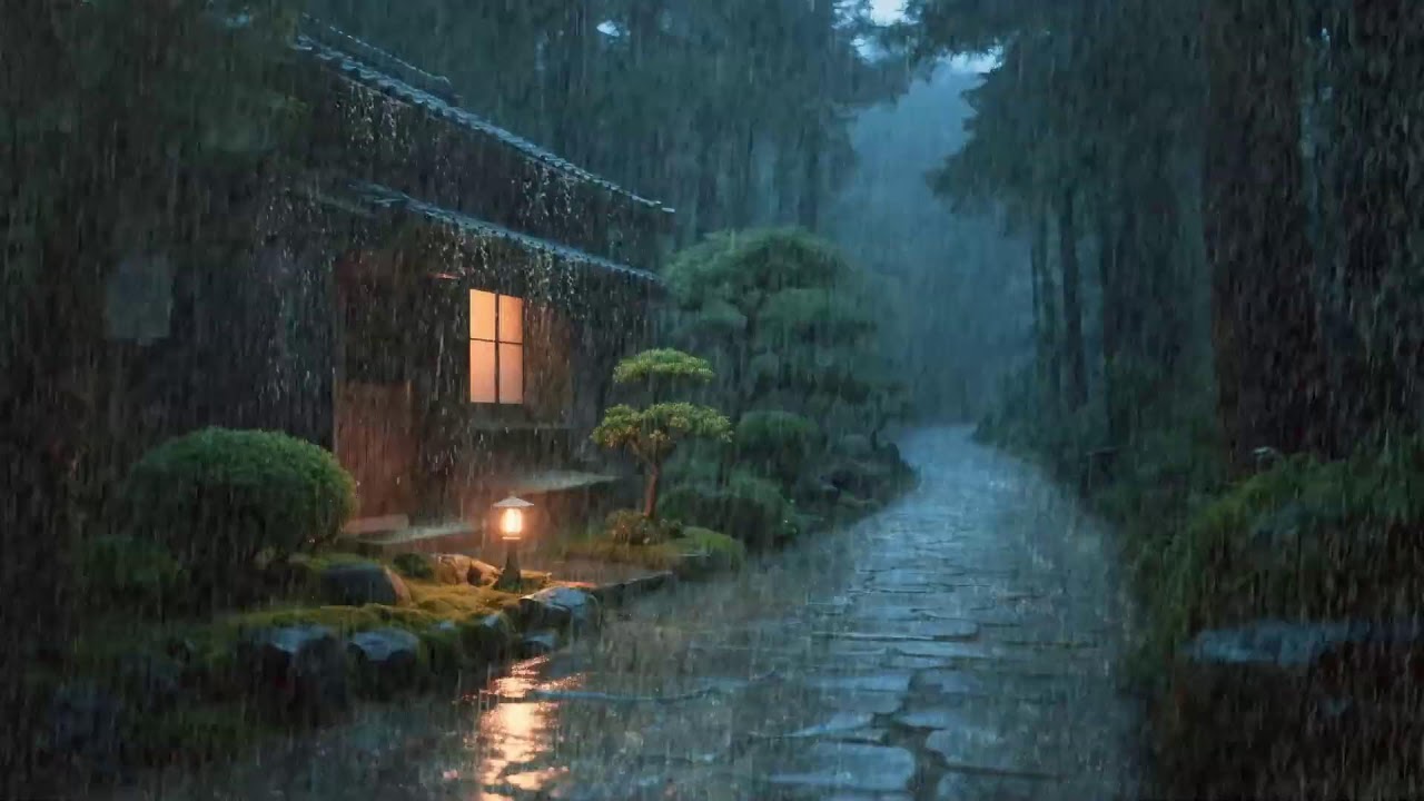 Soft Rain Over Lake ASMR for Sleep, Gentle Reflection, and Peaceful Emotional Night Calm