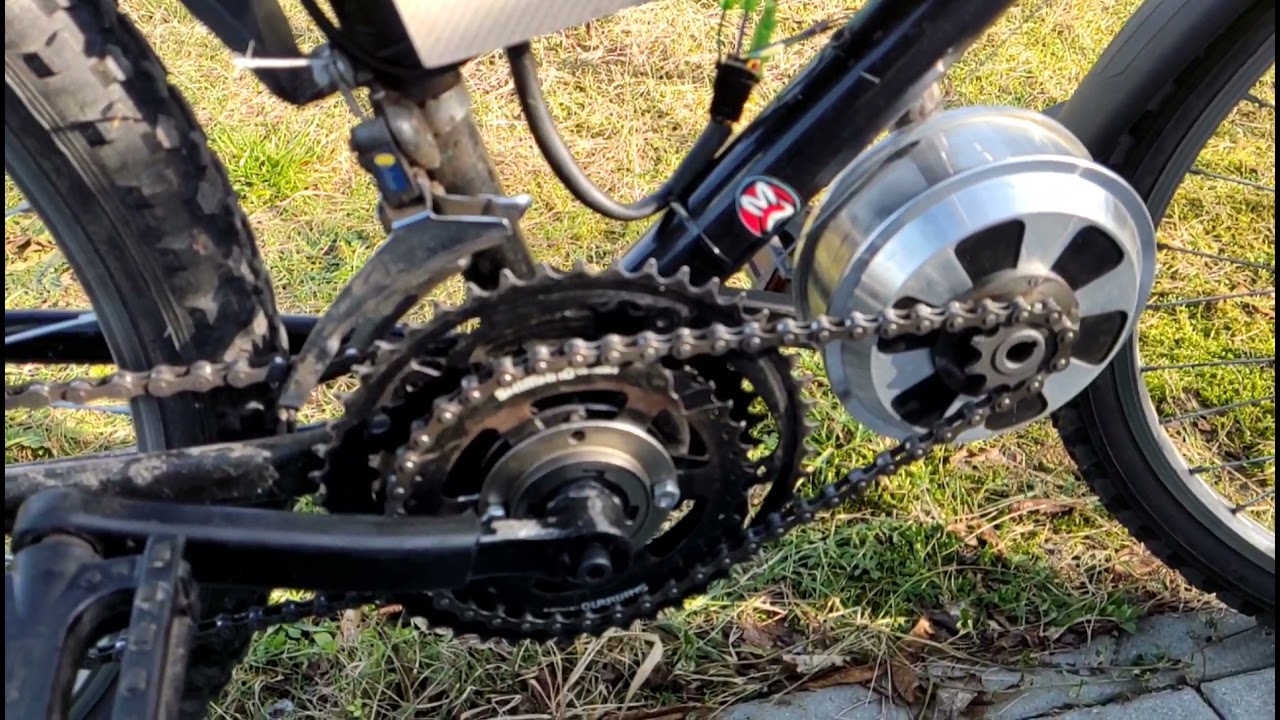 Rower elektryczny własnej roboty mid drive