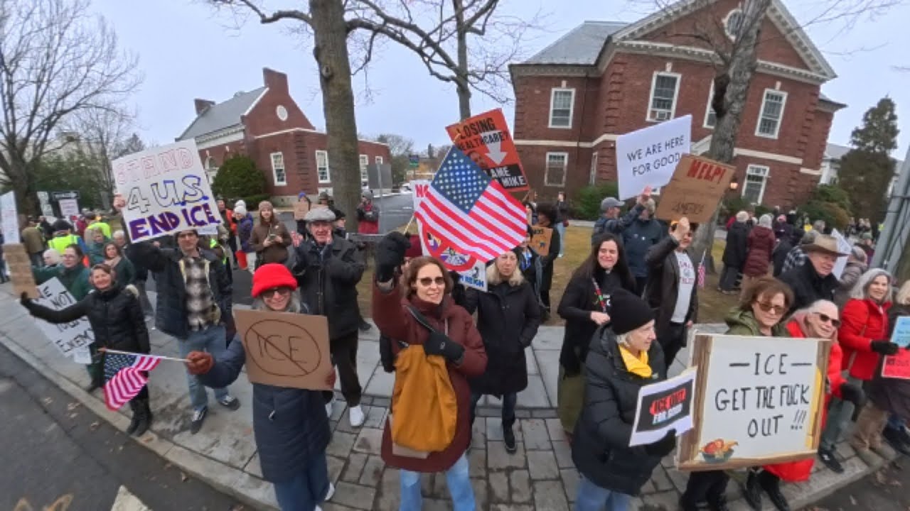 Anti-Ice Rally Mt. Kisco, NY. Small town big turnout.