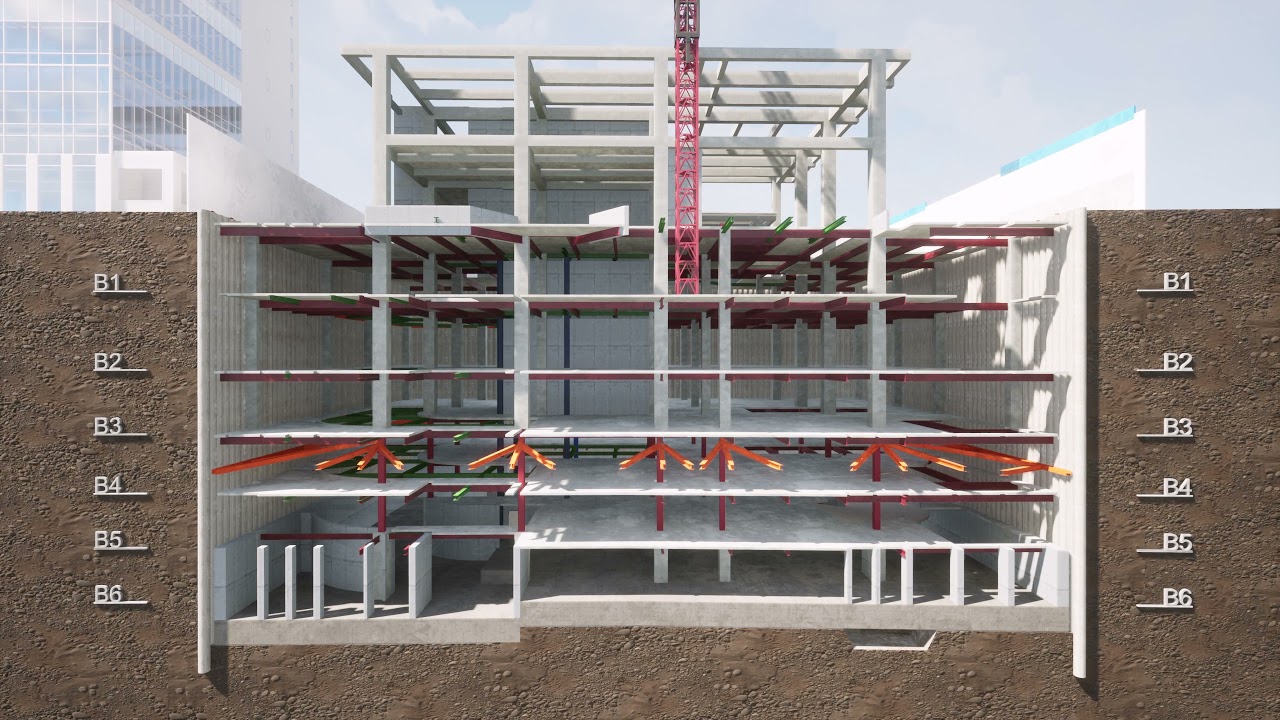 Twinmotion | Top-Down_Construction Section View Simulation | 4K UHD