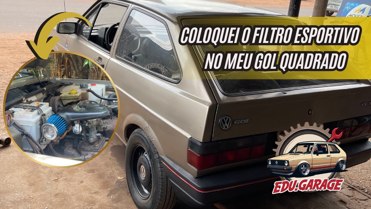 🚀🙏🏻COLOQUEI O FILTRO ESPORTIVO NO MEU GOL QUADRADO 