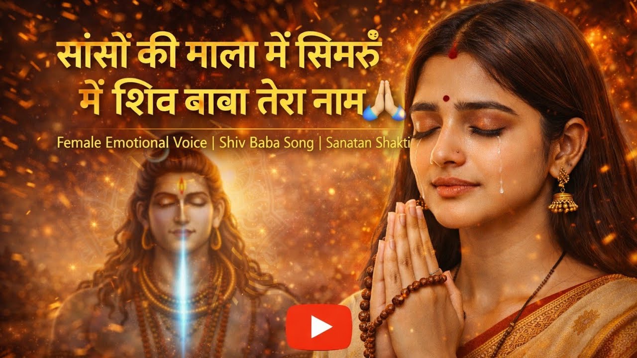 सांसों की माला में सिमरूँ मैं शिव बाबा तेरा नाम 🙏 | Peace of Mind | Shiv Baba Song | Sanatan Shakt
