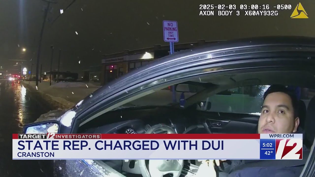 Body-cam shows drunk driving arrest of RI state Rep. Enrique Sanchez