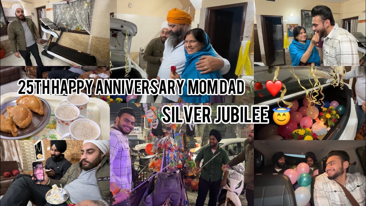 Silver jubilee 25th happy anniversary mom dad 🥀❤️ hasss hasss hoge bure hall bhangu bhouta gnda 😅