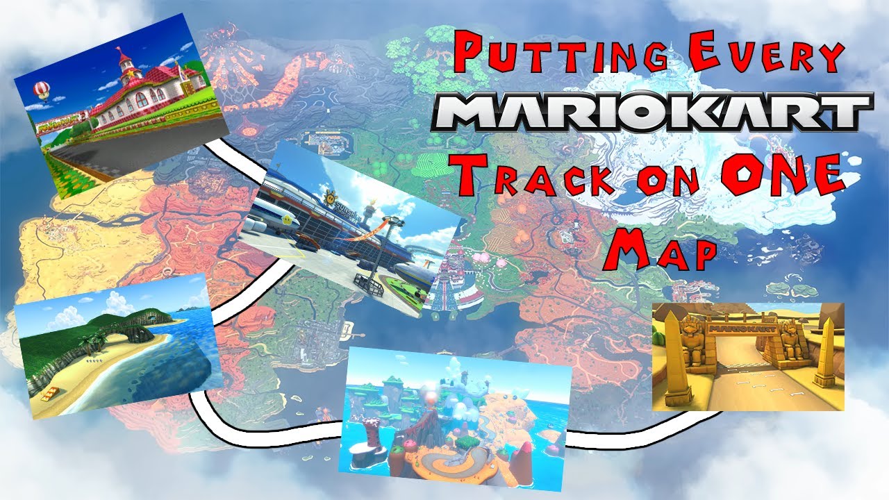 Putting EVERY Mario Kart Track on One Map