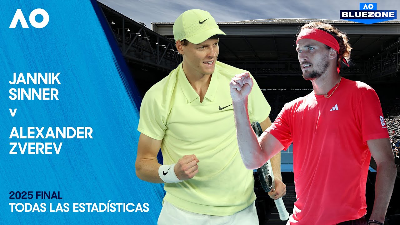 EN VIVO | Jannik Sinner v Alexander Zverev | Todas Las Estad&iacute;sticas | Australian Open 2025 Final