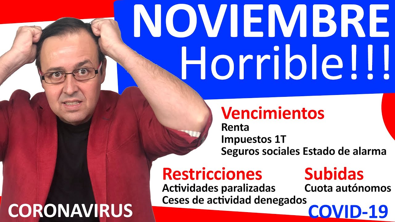 😭💸💸 Subida cuota autonomos + Impuestos 1T + Renta + Cuotas SS aplazadas, NOVIEMBRE 2020 Desastre!!