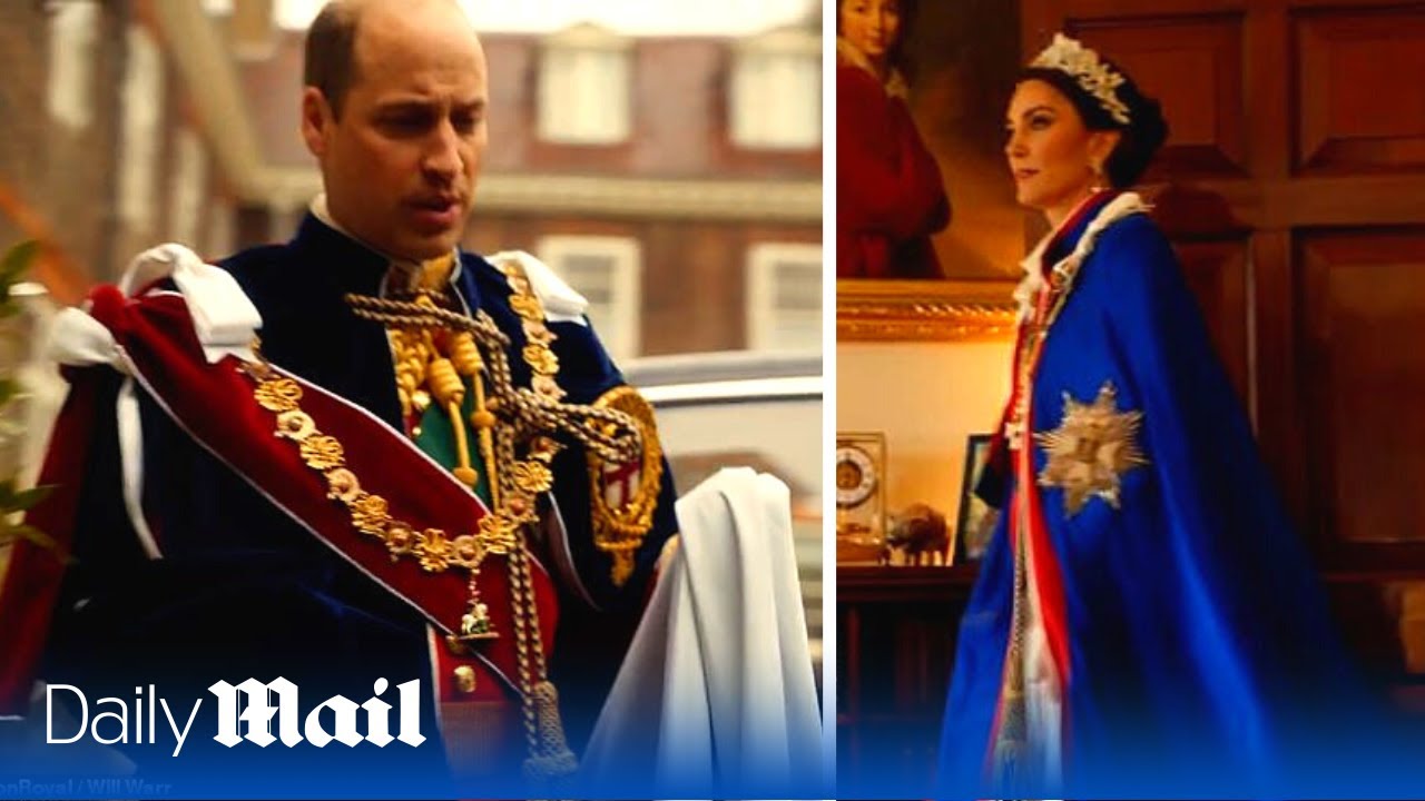 Prince William and Kate Middleton release behind-the-scenes Coronation footage