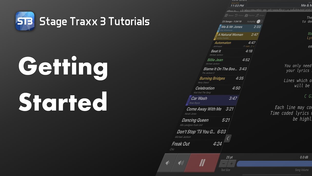 Getting Started with Stage Traxx 3