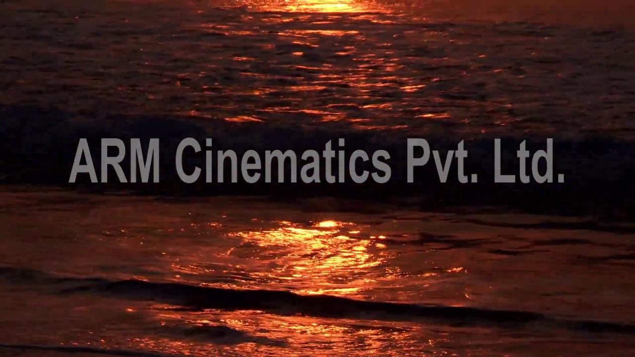 Ocean Waves at Sunrise with Amber Reflection Bay of Bengal