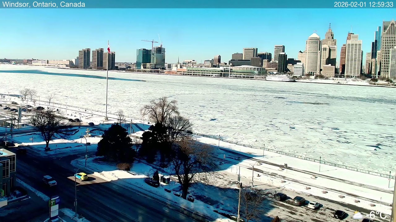 Detroit River Live Cam from Windsor, Ontario, Canada 🇨🇦