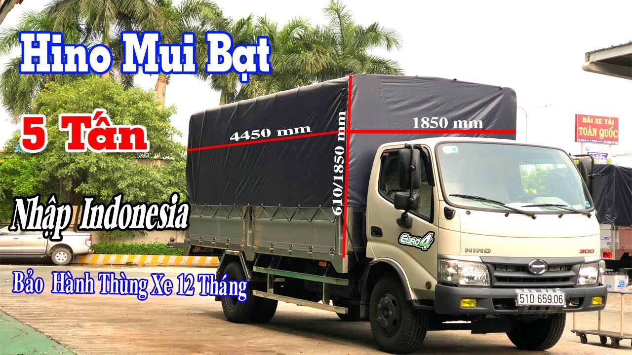 Xe Tải Hino Dutro 5 Tấn - Th&ugrave;ng D&agrave;i 4m5 |Nhập Khẩu Nguy&ecirc;n chiếc Indonesia