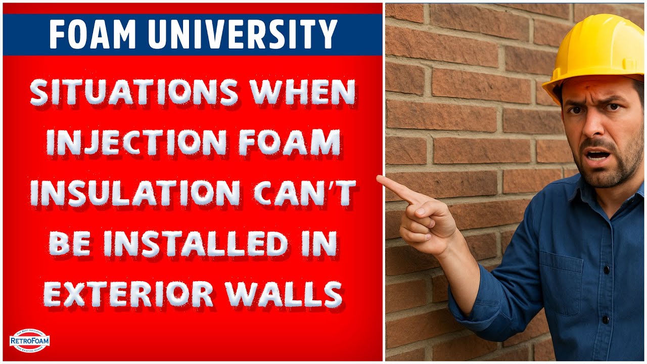 Situations When Injection Foam Insulation Can&rsquo;t Be Installed in Exterior Walls | Foam University