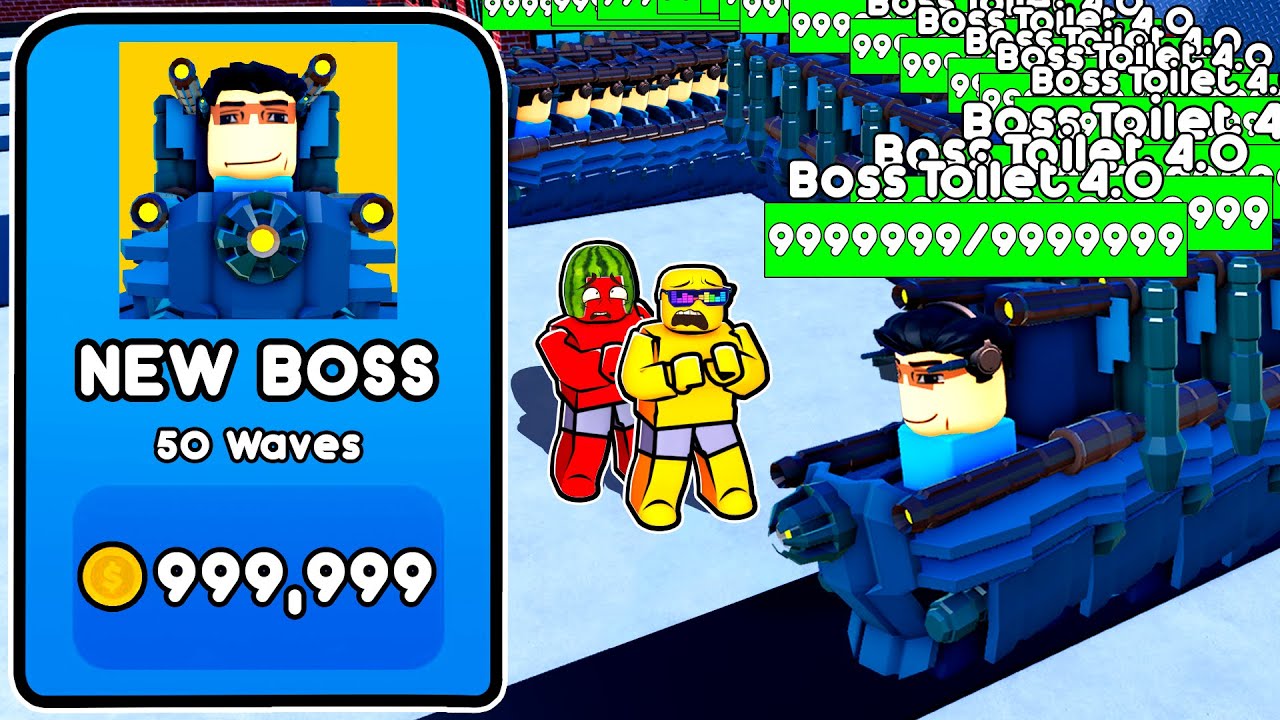The SUPER Boss Toilet is a NOOB in Toilet Tower Defense