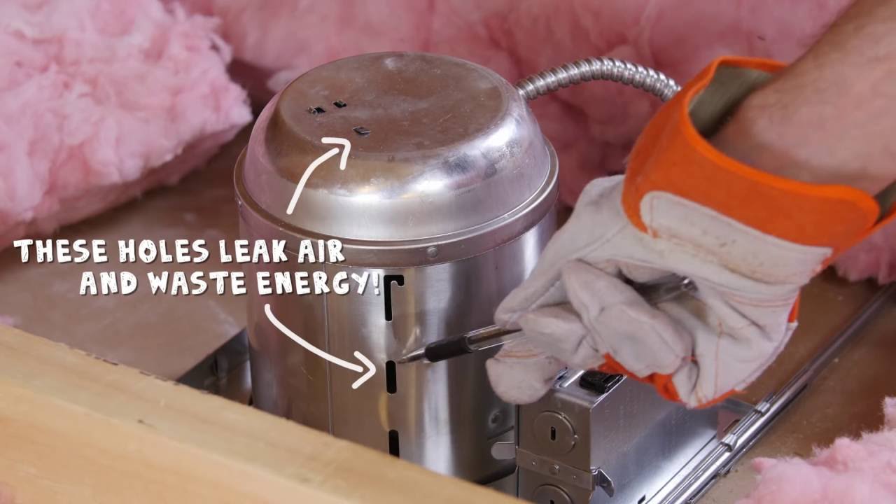 Air Sealing Recessed Lights | DIY Home Improvement Tips | Rule Your Attic! With ENERGY STAR