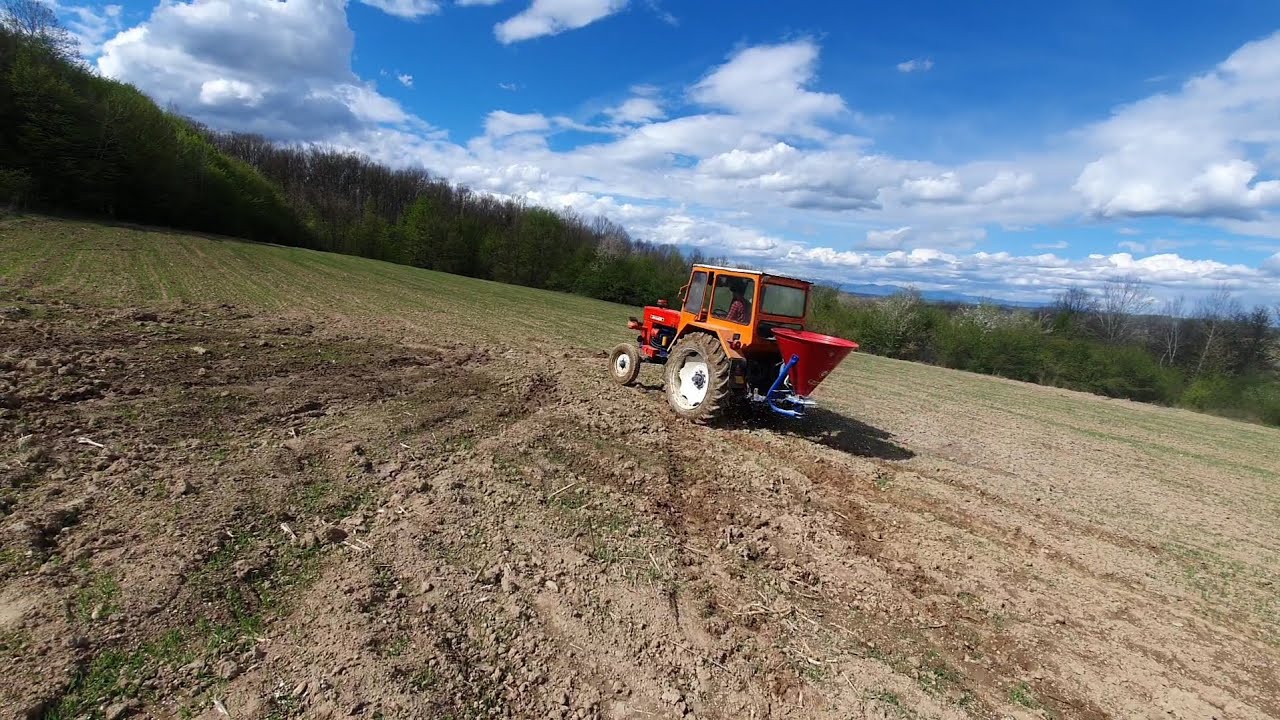 Tractor-vlog-u650-Mig-azot-de-500-litri-La împrăștiat azot pe ovăzul din anul 2023 ep1